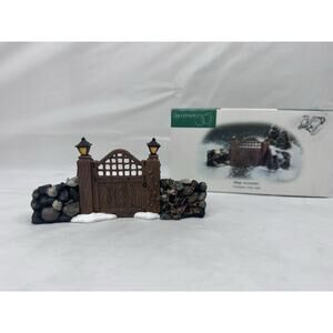 Dept 56 Snow Village Accessories 52718 Fieldstone Entry Gate Christmas